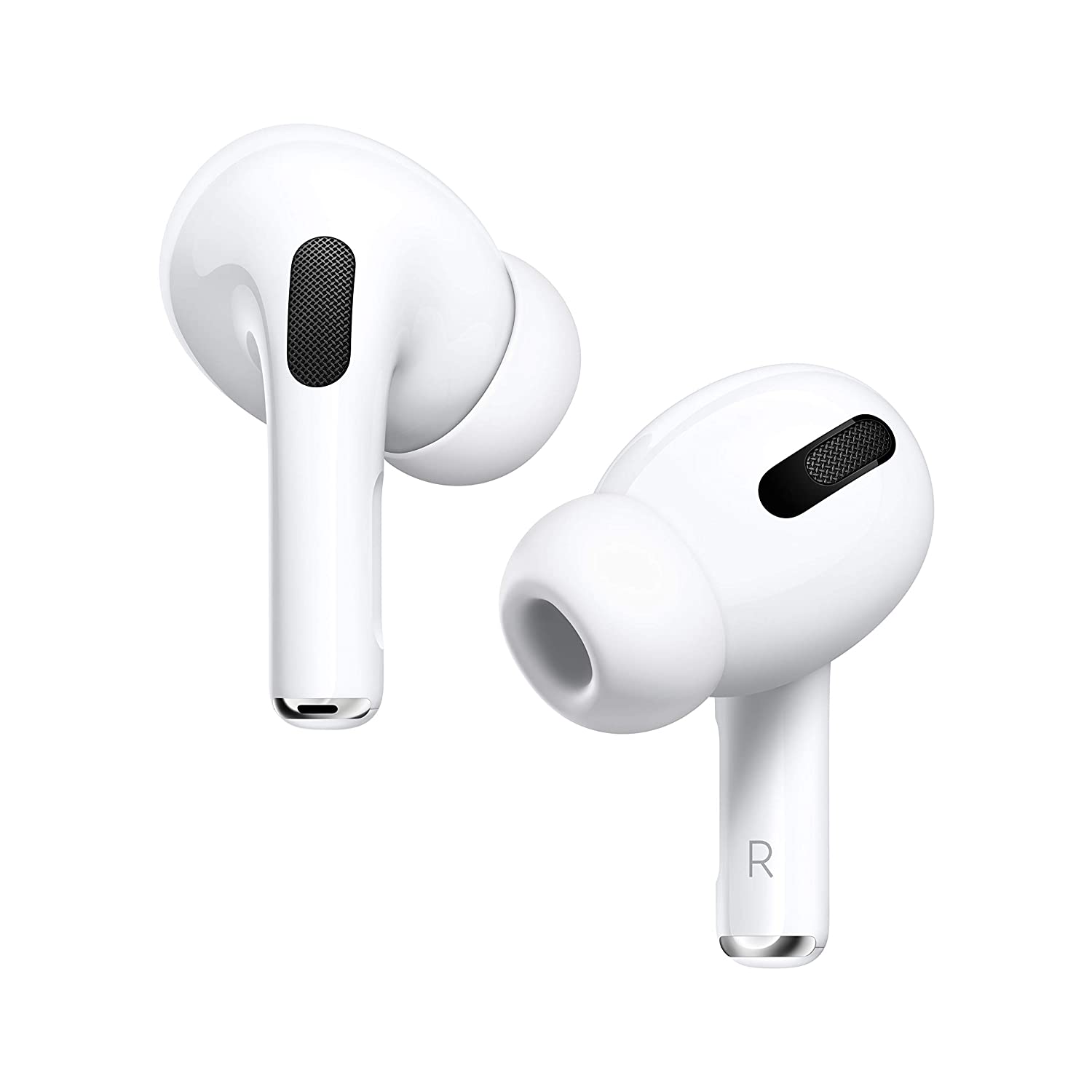 The actual Apple AirPods pro earbuds
