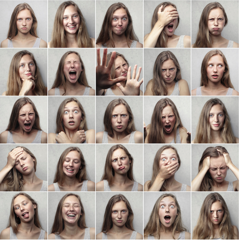 Various emotions during a stress scenario